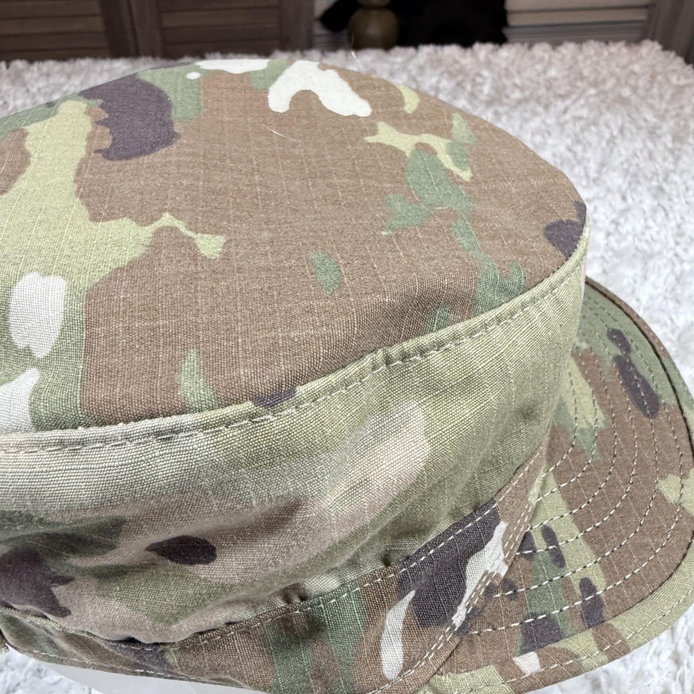 US Army Hat Cap Fitted Mens 7 1/8 Camo OCP Patrol Cap Scorpion W2 Military USGI - Picture 6 of 12